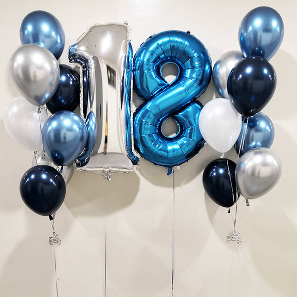 Customizable 18th Happy Birthday Balloons - Any Age Available