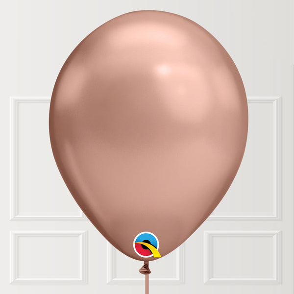 Chrome Rose Gold Latex balloon