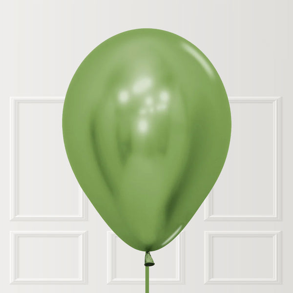 Lime Green Metallic Balloon – Chrome/Reflex Finish
