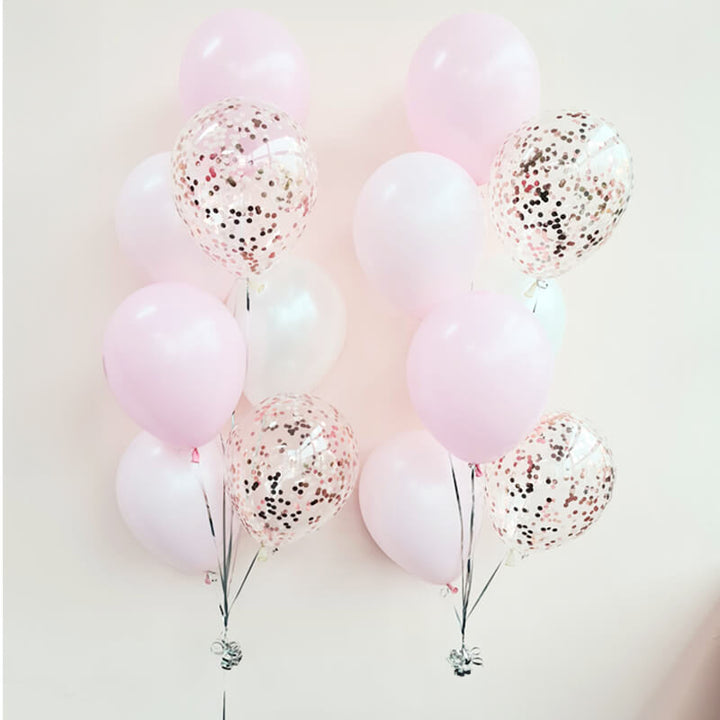 Pink Confetti Balloons Bouquet