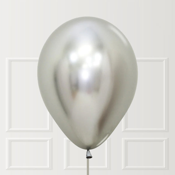 Silver Metallic Balloon – Chrome / Reflex Finish