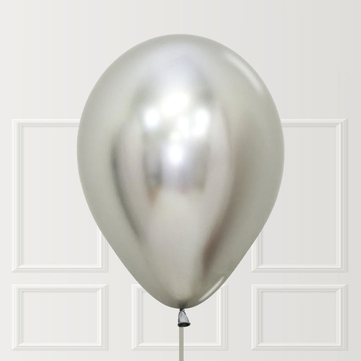 Silver Metallic Balloon – Chrome / Reflex Finish